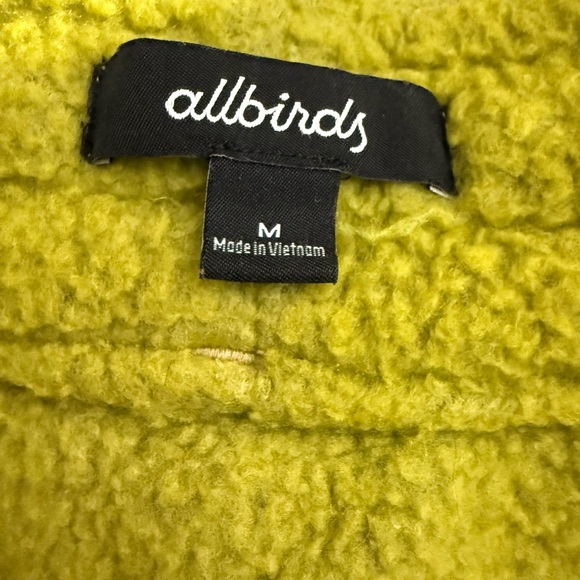 Allbirds Women’s M Hazy Lime Beige Fluff Fleece Pants Jogger Sweatpants - Picture 7 of 9